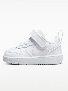 NIKE- COURT BOROUGH LOW 2, Baby/Toddler size 7, White